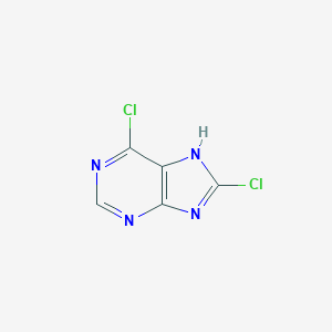 molecular formula C5H2Cl2N4 B016907 6,8-二氯-7H-嘌呤 CAS No. 19916-15-5