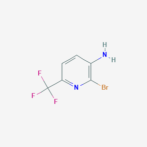 molecular formula C6H4BrF3N2 B169087 2-溴-6-(三氟甲基)吡啶-3-胺 CAS No. 117519-16-1