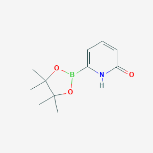 molecular formula C11H16BNO3 B169088 6-(4,4,5,5-Tetramethyl-1,3,2-dioxaborolan-2-yl)pyridin-2(1H)-one CAS No. 1310405-04-9