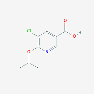 B169095 5-Chloro-6-isopropoxynicotinic acid CAS No. 187401-45-2