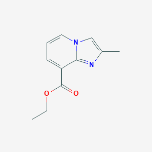 molecular formula C11H12N2O2 B169097 2-甲基咪唑并[1,2-a]吡啶-8-羧酸乙酯 CAS No. 133427-00-6