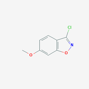 B169105 3-Chloro-6-methoxy-benzo[d]isoxazole CAS No. 157368-32-6