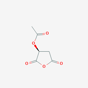 molecular formula C6H6O5 B016912 (S)-(-)-2-Acetoxysuccinic anhydride CAS No. 59025-03-5