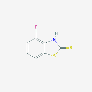 molecular formula C7H4FNS2 B169122 4-氟苯并[d]噻唑-2(3H)-硫酮 CAS No. 154327-24-9