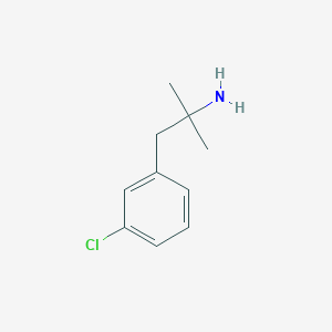 molecular formula C10H14ClN B169134 1-(3-Chlorophenyl)-2-methylpropan-2-amine CAS No. 103273-65-0