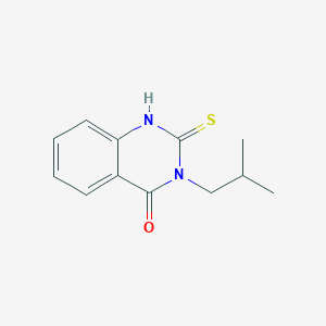 molecular formula C12H14N2OS B169140 3-Isobutyl-2-mercapto-3H-quinazolin-4-one CAS No. 117038-39-8