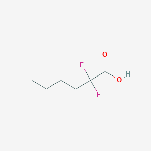 molecular formula C6H10F2O2 B169160 2,2-difluorohexanoic Acid CAS No. 175286-61-0