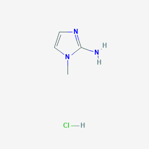 molecular formula C4H8ClN3 B169174 1-甲基-1H-咪唑-2-胺盐酸盐 CAS No. 1450-94-8