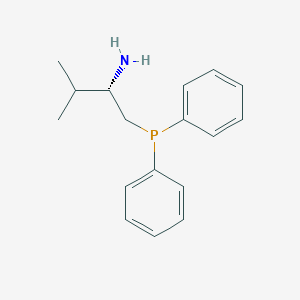 molecular formula C17H22NP B169197 (S)-1-(Diphenylphosphino)-3-methylbutan-2-amine CAS No. 146476-37-1