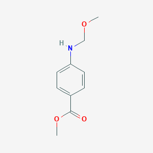 molecular formula C10H13NO3 B169201 Methyl 4-[(methoxymethyl)amino]benzoate CAS No. 197142-15-7