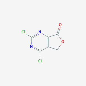 molecular formula C6H2Cl2N2O2 B169202 2,4-二氯呋并[3,4-d]嘧啶-7(5H)-酮 CAS No. 15783-48-9