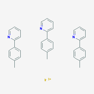 molecular formula C36H33IrN3+3 B169205 Ir(Mppy)3, Tris[2-(p-tolyl)pyridine]iridiuM(III) CAS No. 149005-33-4