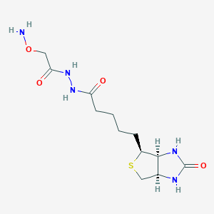 molecular formula C12H21N5O4S B169211 O-(生物素基咔唑甲基)羟胺 CAS No. 139585-03-8
