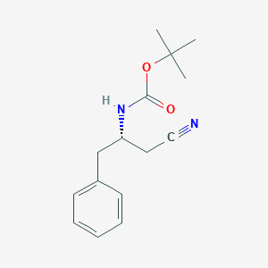 B169213 (S)-tert-Butyl (1-cyano-3-phenylpropan-2-yl)carbamate CAS No. 172695-25-9