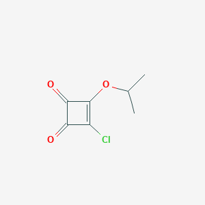 molecular formula C7H7ClO3 B169221 3-氯-4-异丙氧基环丁烯-1,2-二酮 CAS No. 130837-47-7