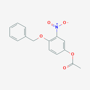 B169235 4-Benzyloxy-3-nitrophenyl acetate CAS No. 141498-79-5