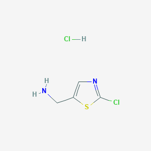 molecular formula C4H6Cl2N2S B169243 (2-Chlorothiazol-5-yl)methylamine hydrochloride CAS No. 153471-67-1