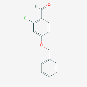 molecular formula C14H11ClO2 B169249 4-(Benzyloxy)-2-chlorobenzaldehyde CAS No. 117490-57-0