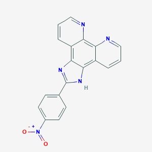 molecular formula C19H11N5O2 B169251 2-(4-Nitrophenyl)-1H-imidazo[4,5-f][1,10]phenanthroline CAS No. 185129-92-4
