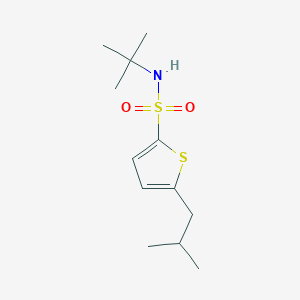 molecular formula C12H21NO2S2 B169256 N-(tert-Butyl)-5-isobutylthiophene-2-sulfonamide CAS No. 146013-28-7
