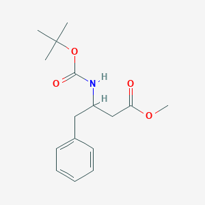 molecular formula C16H23NO4 B169261 3-Boc-Amino-4-phenylbutyric acid methyl ester CAS No. 142854-48-6