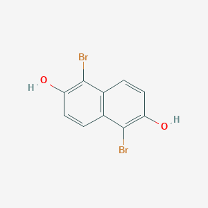 molecular formula C10H6Br2O2 B169264 1,5-二溴萘-2,6-二醇 CAS No. 132178-78-0