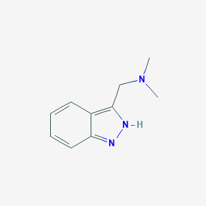 molecular formula C10H13N3 B169269 (1H-吲唑-3-基)-N,N-二甲基甲胺 CAS No. 142910-86-9