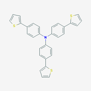 molecular formula C30H21NS3 B169270 三[4-(2-噻吩基)苯基]胺 CAS No. 142807-63-4