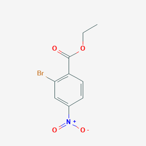 molecular formula C9H8BrNO4 B169293 2-溴-4-硝基苯甲酸乙酯 CAS No. 128566-93-8