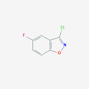 molecular formula C7H3ClFNO B169304 3-氯-5-氟苯并[d]异恶唑 CAS No. 178747-50-7