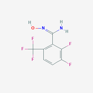 molecular formula C8H5F5N2O B169323 2,3-二氟-N'-羟基-6-(三氟甲基)苯甲酰胺 CAS No. 180410-47-3