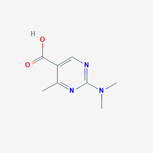 molecular formula C8H11N3O2 B169369 2-(二甲氨基)-4-甲基嘧啶-5-羧酸 CAS No. 180283-68-5