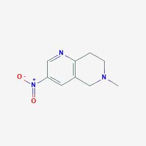 6-Methyl-3-nitro-5,6,7,8-tetrahydro-1,6-naphthyridine