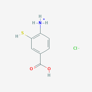 B169386 4-Amino-3-mercaptobenzoic acid hydrochloride CAS No. 1571-66-0