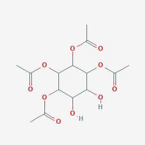 molecular formula C₁₄H₂₀O₁₀ B016939 (2,3,4-三乙酰氧基-5,6-二羟基-环己基) 乙酸酯 CAS No. 90366-30-6