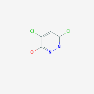 molecular formula C5H4Cl2N2O B169390 4,6-二氯-3-甲氧基吡啶嗪 CAS No. 112342-58-2