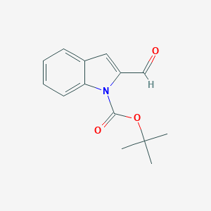 molecular formula C14H15NO3 B169392 叔丁基2-甲酰-1H-吲哚-1-羧酸酯 CAS No. 114604-96-5