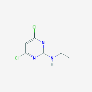 molecular formula C7H9Cl2N3 B169396 4,6-dichloro-N-isopropylpyrimidin-2-amine CAS No. 10397-16-7