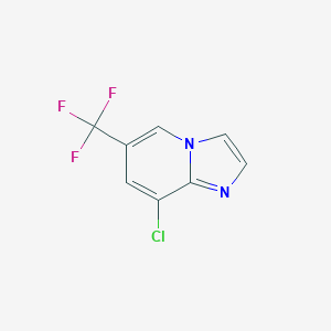 molecular formula C8H4ClF3N2 B169397 8-氯-6-(三氟甲基)咪唑并[1,2-a]吡啶 CAS No. 178488-36-3