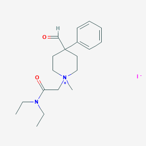 molecular formula C19H29IN2O2 B016940 1-((Diethylcarbamoyl)methyl)-4-formyl-1-methyl-4-phenylpiperidinium iodide CAS No. 102207-27-2
