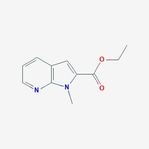 molecular formula C11H12N2O2 B169407 ethyl 1-methyl-1H-pyrrolo[2,3-b]pyridine-2-carboxylate CAS No. 172648-34-9