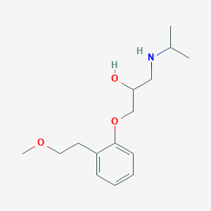 molecular formula C15H25NO3 B169412 1-(Isopropylamino)-3-(2-(2-methoxyethyl)phenoxy)propan-2-ol CAS No. 178968-76-8