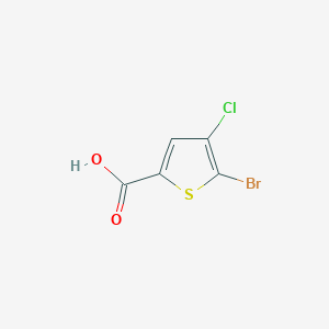 molecular formula C5H2BrClO2S B169429 5-溴-4-氯噻吩-2-羧酸 CAS No. 123418-69-9