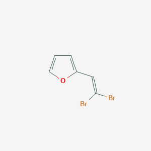 molecular formula C6H4Br2O B169464 2-(2,2-二溴乙烯基)呋喃 CAS No. 100074-10-0