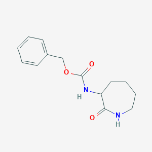molecular formula C14H18N2O3 B169471 苄基(2-氧代氮杂环戊烷-3-基)氨基甲酸酯 CAS No. 108875-45-2