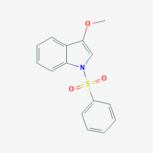 molecular formula C15H13NO3S B169482 1-苯磺酰-3-甲氧基-1H-吲哚 CAS No. 112890-10-5