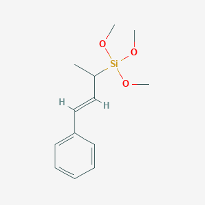 molecular formula C13H20O3Si B169488 (E)-trimethoxy(4-phenylbut-3-en-2-yl)silane CAS No. 119181-19-0