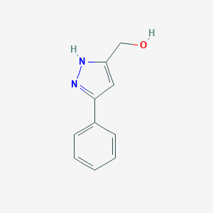 molecular formula C10H10N2O B169492 (5-苯基-1H-吡唑-3-基)甲醇 CAS No. 179057-19-3