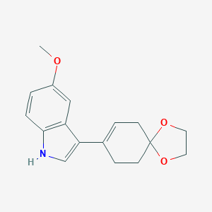 molecular formula C17H19NO3 B169504 3-(1,4-二氧杂螺[4.5]癸-7-烯-8-基)-5-甲氧基-1H-吲哚 CAS No. 185383-63-5