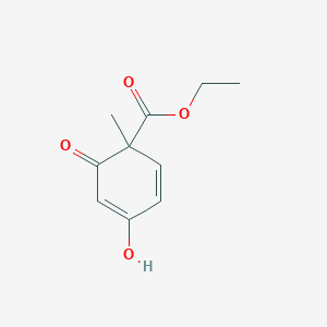 B169511 Ethyl 4-hydroxy-1-methyl-6-oxocyclohexa-2,4-diene-1-carboxylate CAS No. 199190-62-0